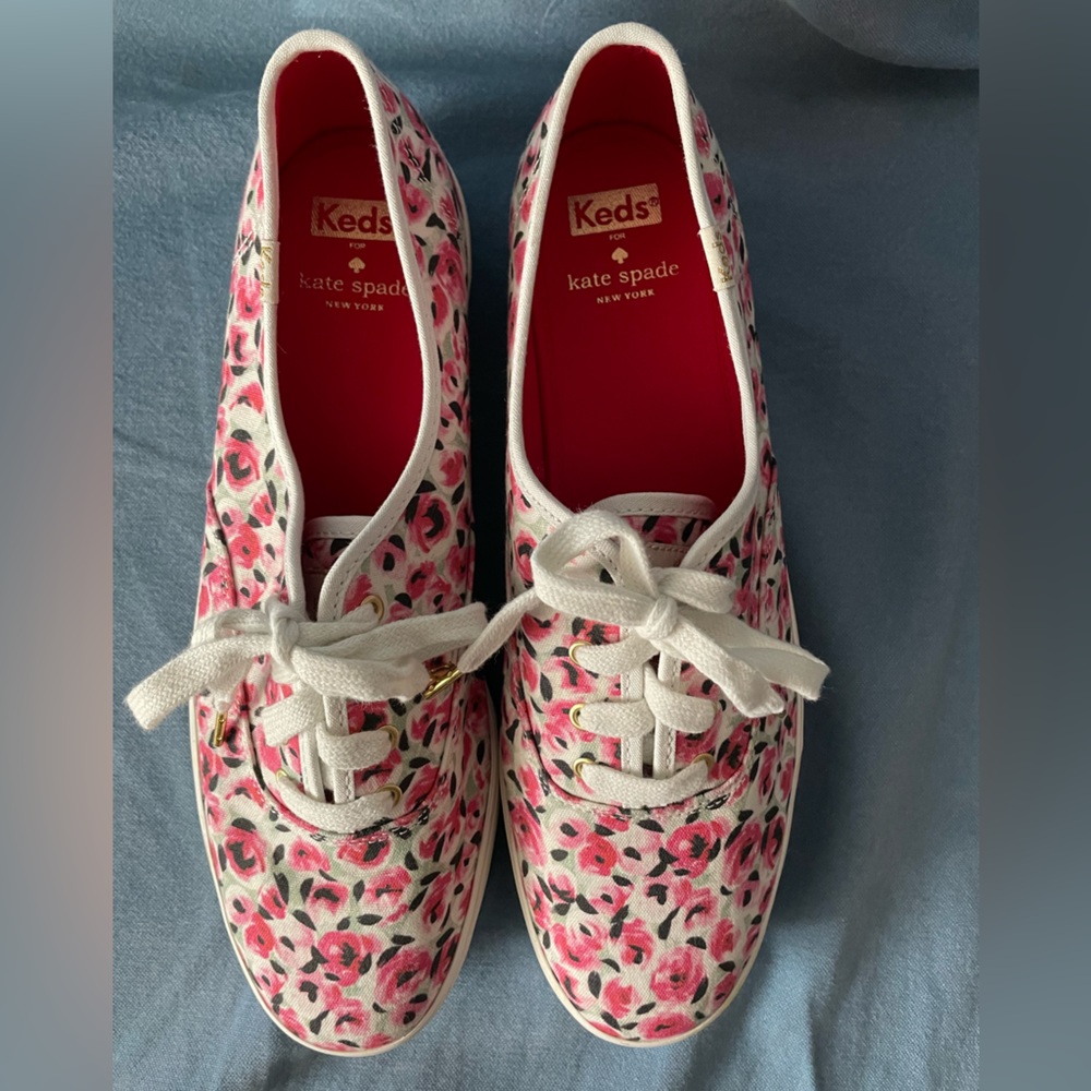 Keds x Kate Spade Triple Kick Rose Garden Canvas Sneakers Size 11 (Euro 42) - Picture 2 of 9